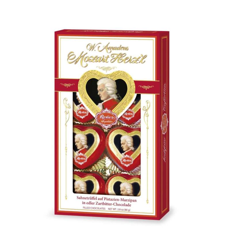 Mozarthjärtan 8 bitar i ask