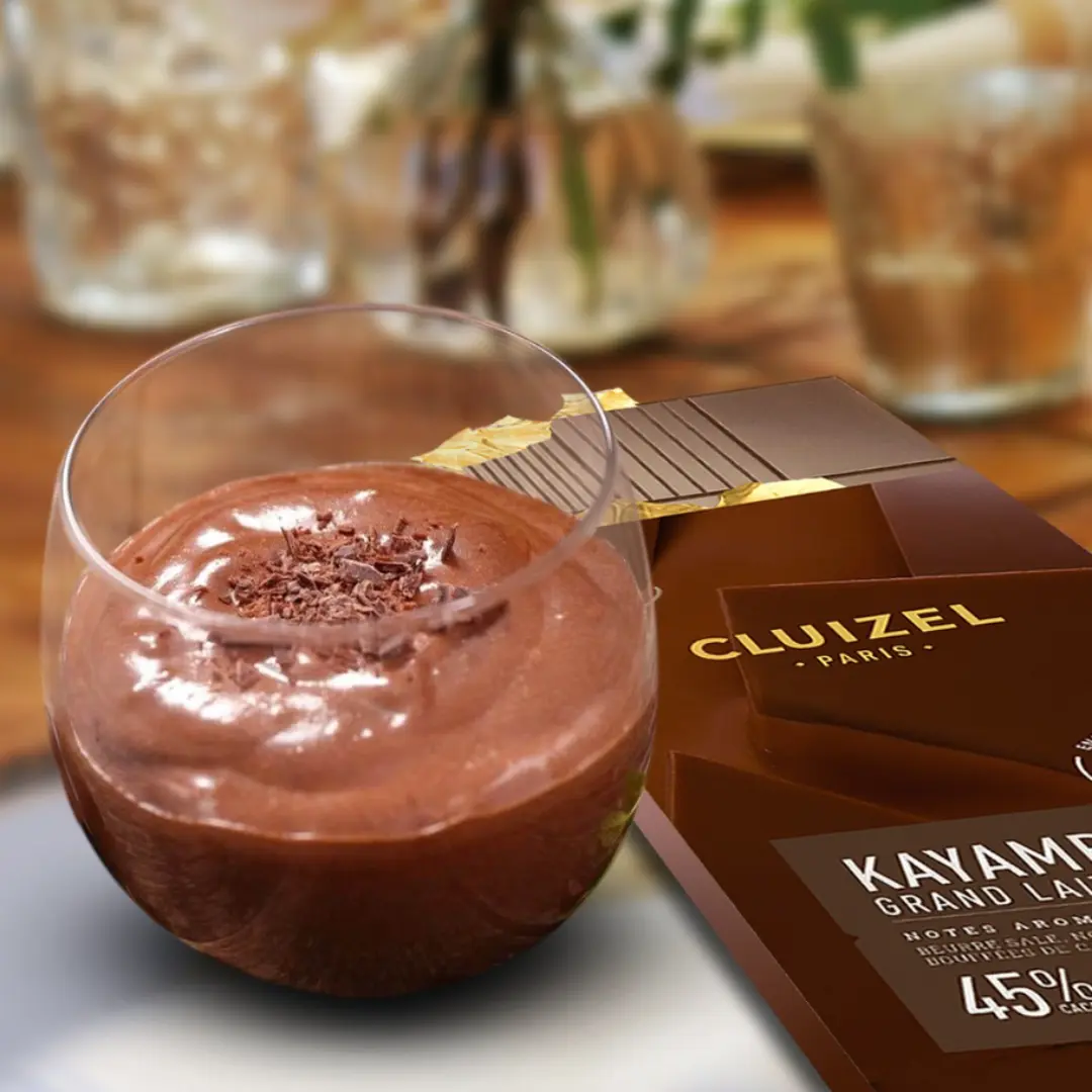 Chokladmousse med kaksmulor Chokladmousse