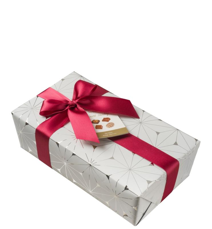 Pralinask silver/vit