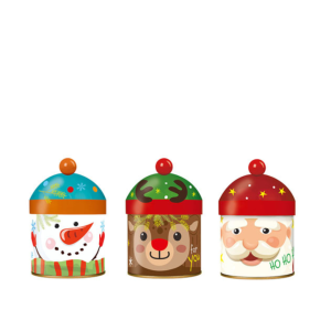 Plåtburk Julfigurer