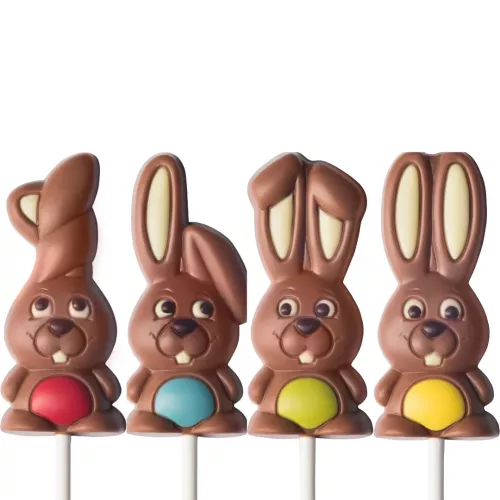 Mixade kaninklubbor i mjölkchoklad