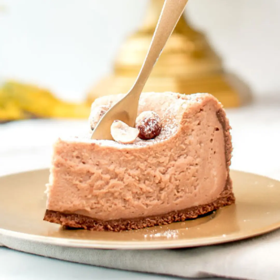 Nougat cheesecake Recept på Nougat cheesecake