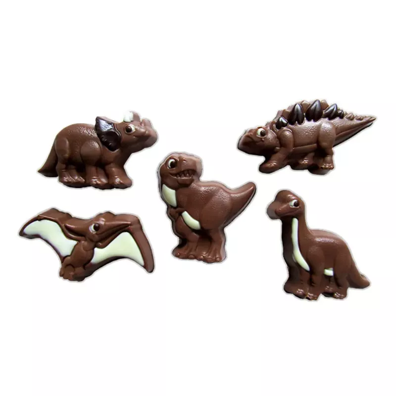 Presentask med chokladdinosaurier