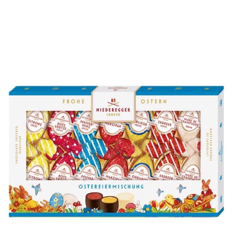 Presentask Marsipanägg Mix Stor