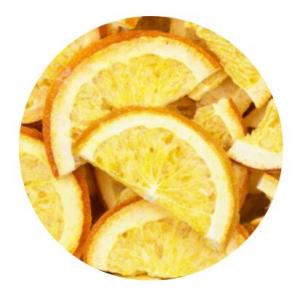 Frystorkade apelsinbitar