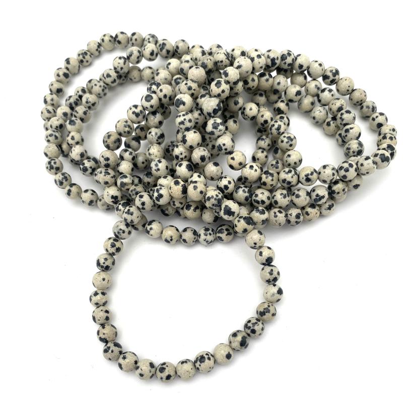 Dalmatiner jaspis armband