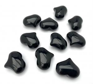 Svart onyx Hjärta-amulett