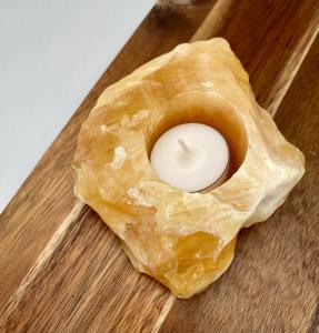 Orange kalcit -lykta