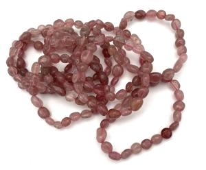 Jordgubbskvarts armband