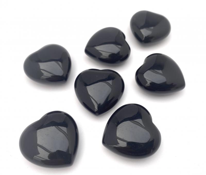 Obsidian hjärta - Amulett