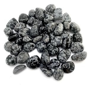 Snöflingeobsidian trumlad