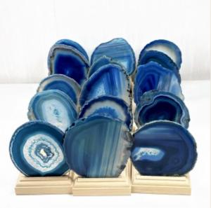 Blå agat som ljuslykta