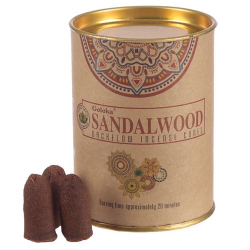 Goloka Backflow Natures Sandalwood Rökelsekoner