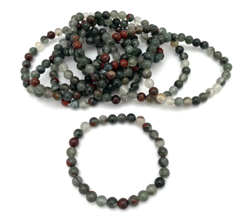 Drakblodsjaspis armband