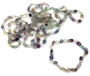 Regnbågsfluorit armband