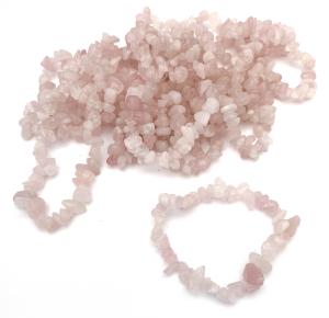 Rosenkvarts armband chips