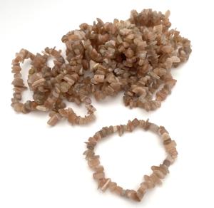 Persika månsten armband