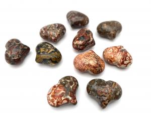 Leopard jaspis- Hjärta-amulett