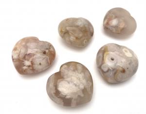 Blomsteragat hjärta - Amulett