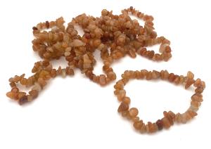 Karneolagat armband chips