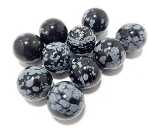 KULA I SNÖFLINGEPBSIDIAN 16MM