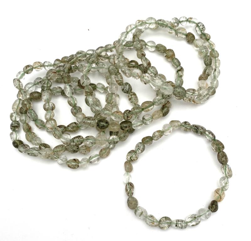 Grön lodolit armband