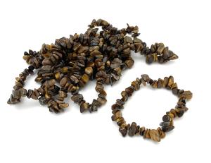 Tigeröga armband chips