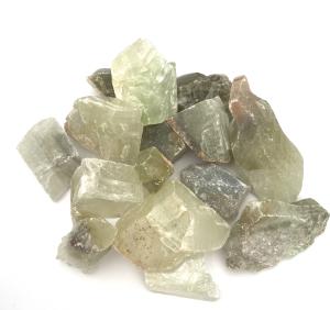 Grön kalcit rå bit