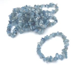 Akvamarin armband chips