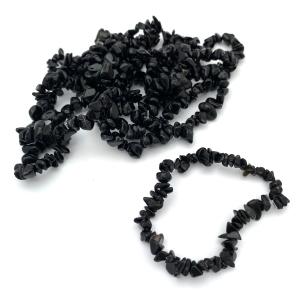 Svart turmalin armband chips