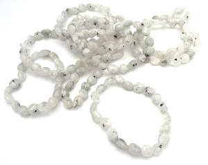 Vit månsten armband