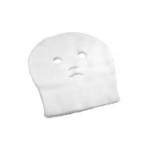 Gasväv till ansiktet i vitt för ansiktsbehandlingar och paraffinbehandlingar. Hål för ögon näsa och mun.