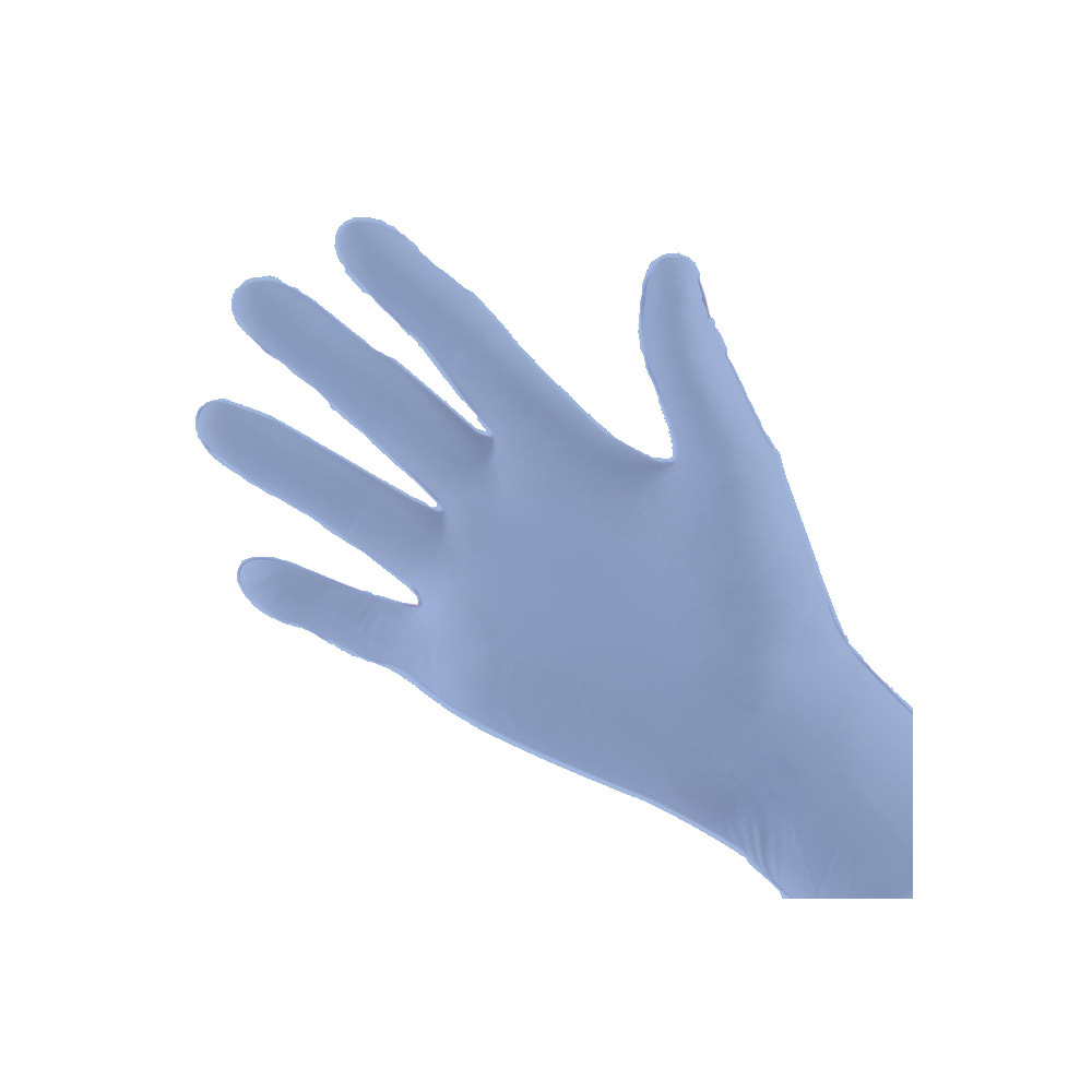Handskar Nitril, blå, M, 100st/pkt