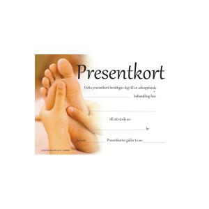 Presentkort fot, med kuvert, 50 st/pkt