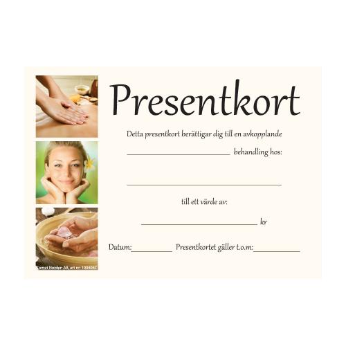 Presentkort med kuvert, 50 st/pkt