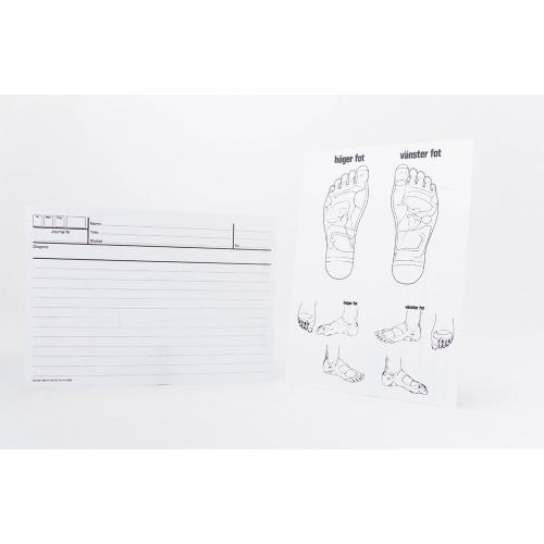 Journalkort - fot med zonbilder, A5-format, 100st