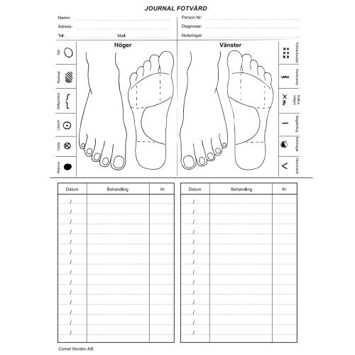 Journalkort - fotbilder, A5-format, 100st