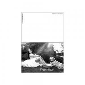 Presentkort, svart-vit, 20 st.