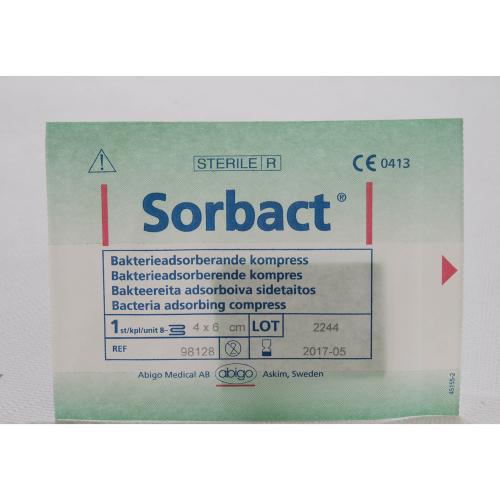 Sorbact kompress 4x6cm 1 st.