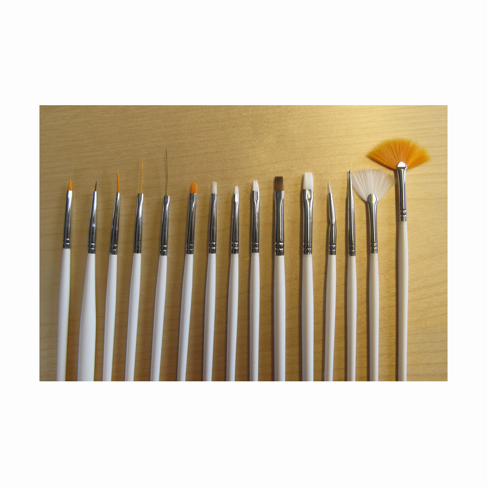 Penselset, 15 st, nagelbygg