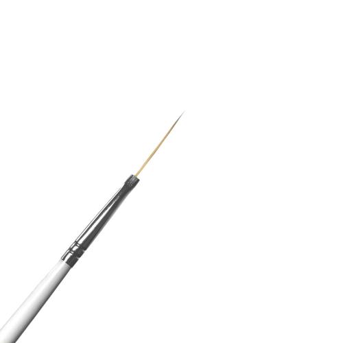 Mycket smal pensel med rund borst för nagelkonst / nail art.