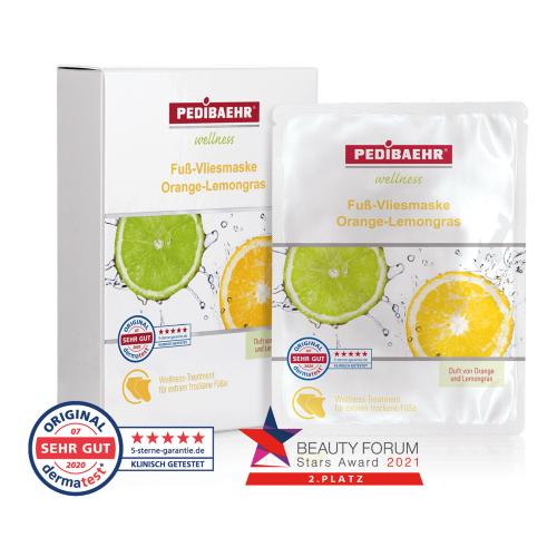 PEDIBAEHR fot mask Apelsin-Citrongräs, 5 pairs