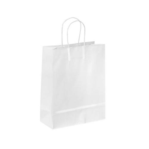 Papperspåse, vit. 32x24x10 cm