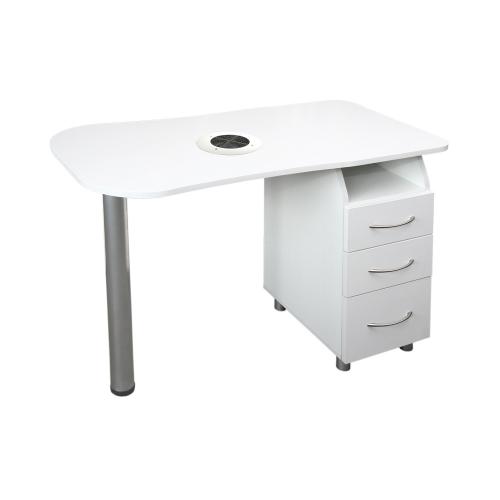 Manikyrbord med utsug, Vit