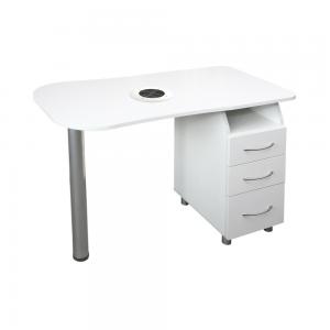 Manikyrbord med utsug, Vit