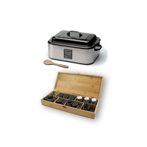 Hot stones massage - 64 stenar med värmare