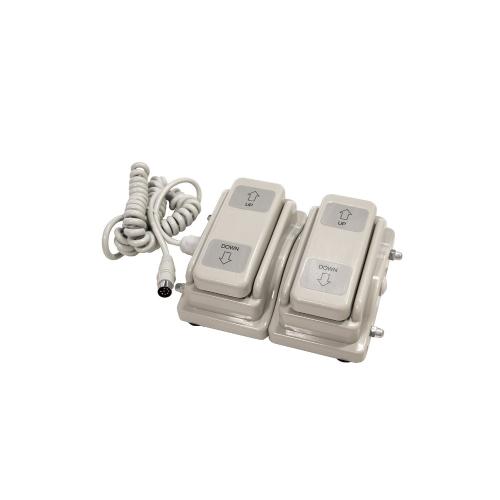 Fotpedal till behandlingssäng med 2 motorer.