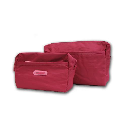 Sminkväska/necessär cerise, 12x18x6 cm