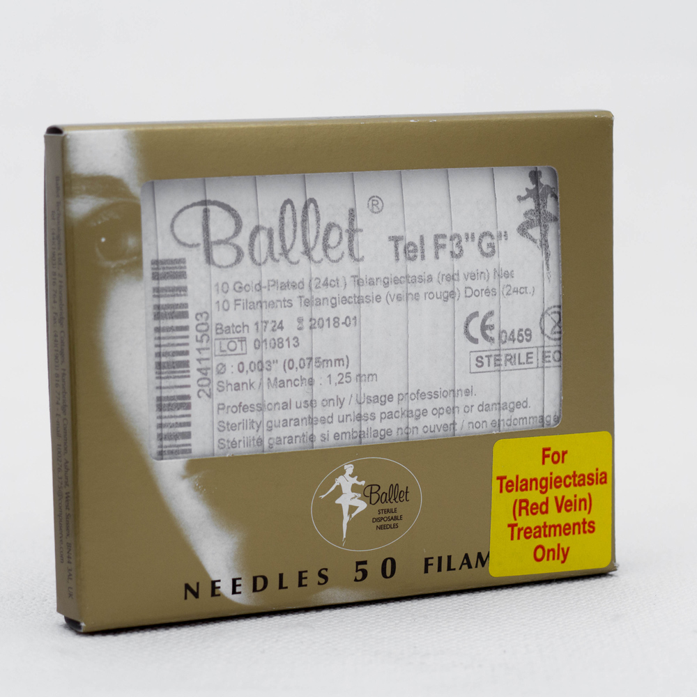 Ballet nålar, Tel F3"G", 50st/frp, guld