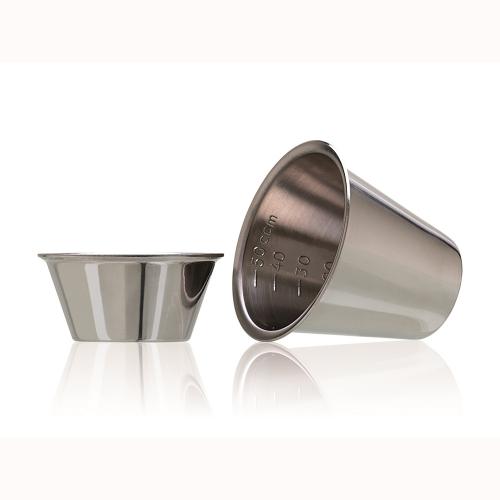 Medicinbägare, rostfri, 30 ml